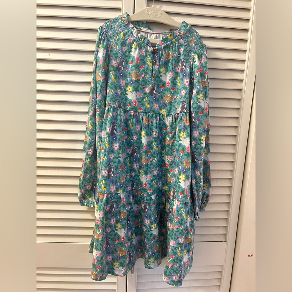 Mini Boden Bunny Print Dress - Girls 7-8